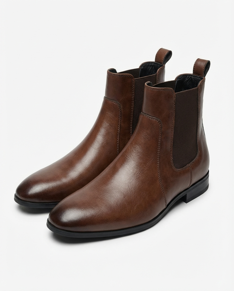 Full-Grain Leather Chelsea Boots with Welted Construction