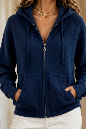 Imogen – Hooded Oversized Knit Cardigan