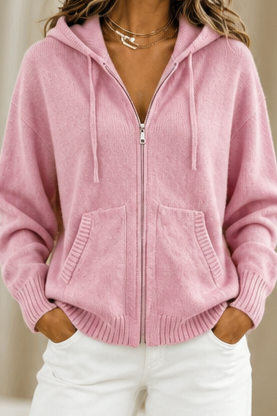 Imogen – Hooded Oversized Knit Cardigan