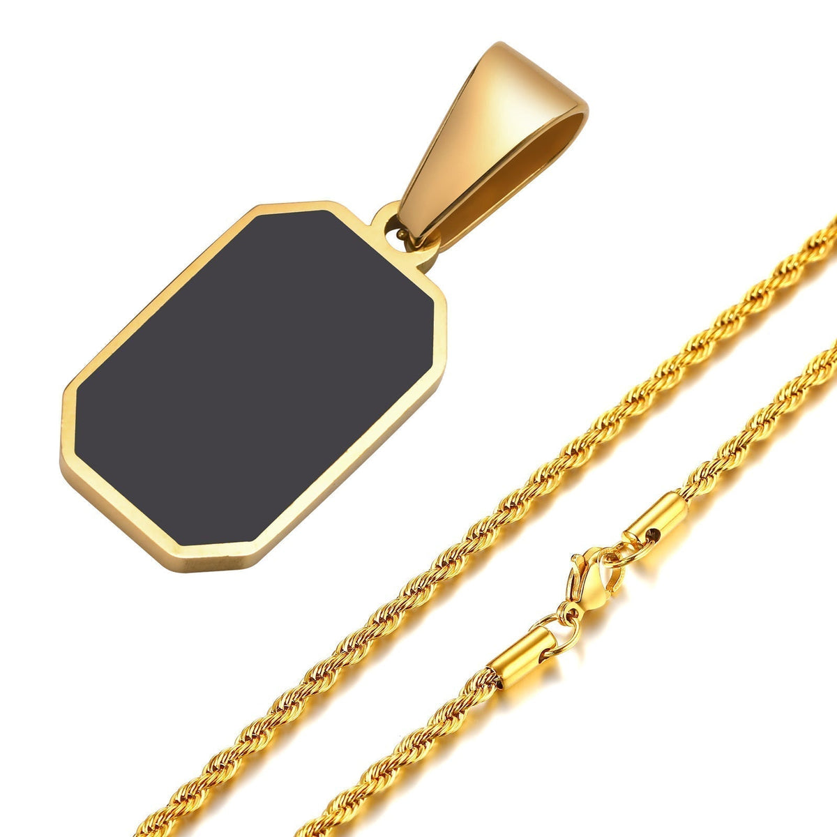 Eliano Men's Onyx Necklace