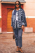 Quilted Flower Print Jacket