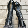 Evelyn - Women's Classic Leather Lace-Up Ankle Boots