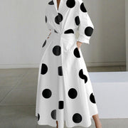 White Polka Dot