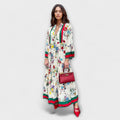 Sophia - Women's Floral Bell-Sleeve Tiered Boho Maxi Dress
