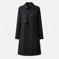 Mia - Women's Mid-Length Wool-Blend Double-Breasted Trench Coat