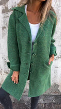 Harper - Women's Relaxed-Fit Long Button-Front Lapel Coat