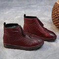 Scarlett - Women's Slip-Resistant Fleece-Lined Leather Ankle Boots