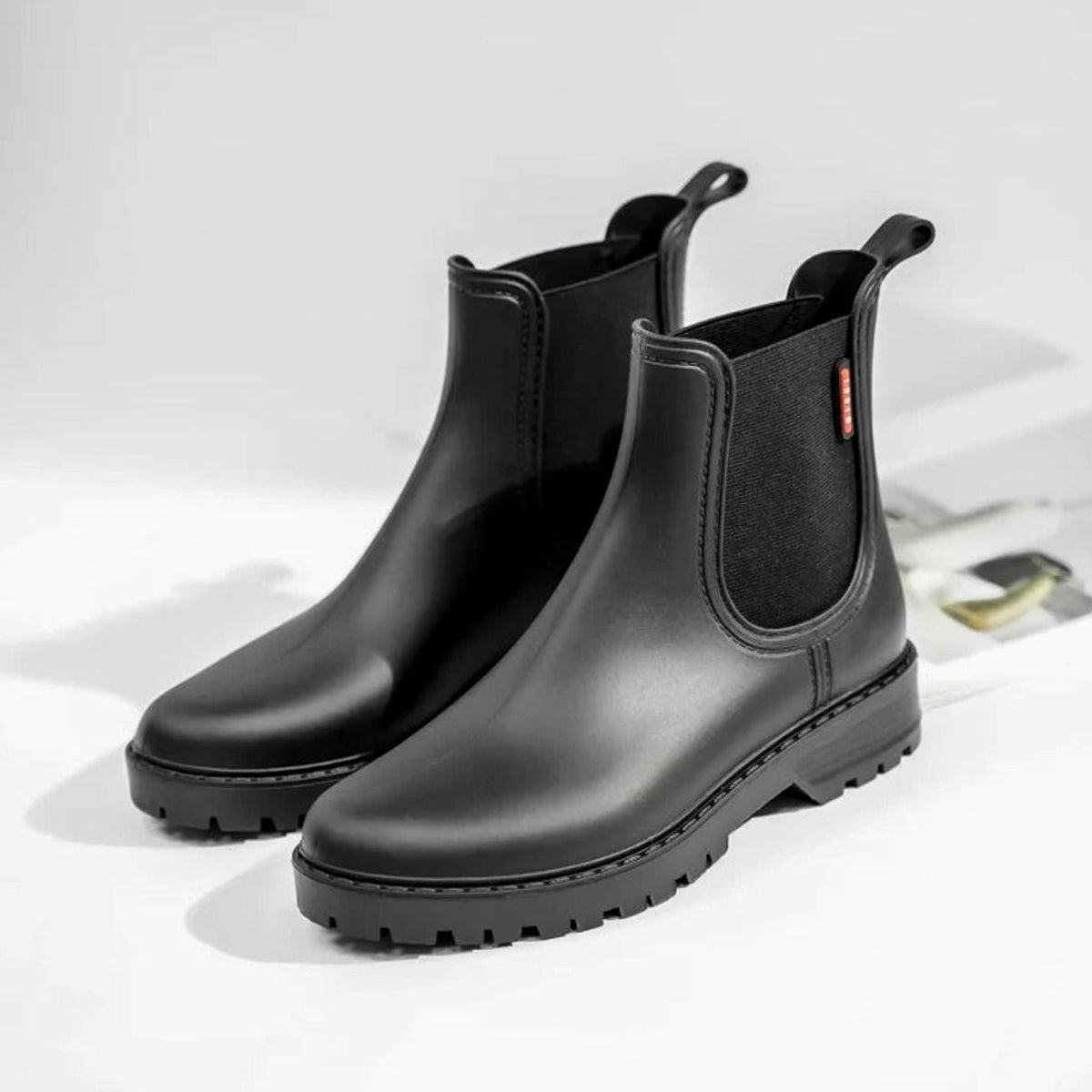 Evelyn - Women's Waterproof Insulated Elastic-Panel Chelsea Boots